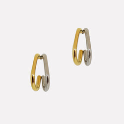 Aura Two-tone Hoops