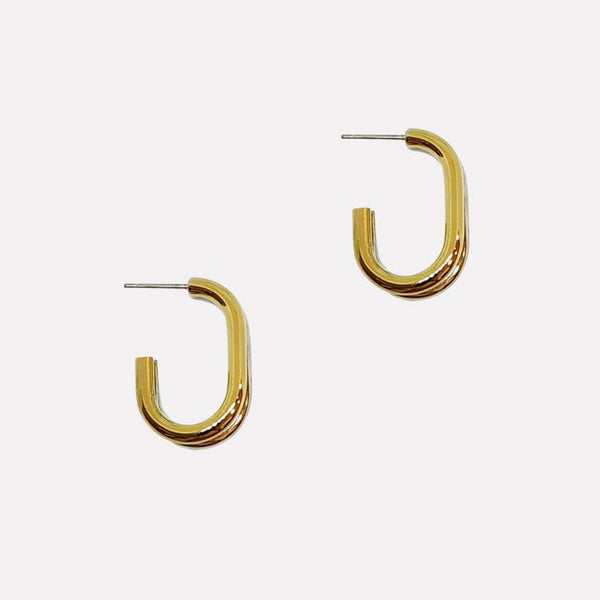 Aura Two-tone Hoops