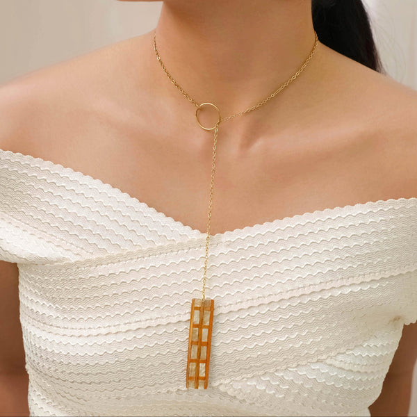 Capiz Lazo Necklace