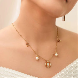 Capiz Pearl Necklace