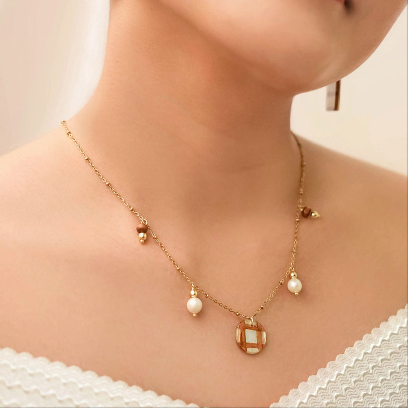 Capiz Pearl Necklace