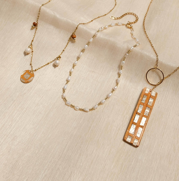 Capiz Pearl Necklace