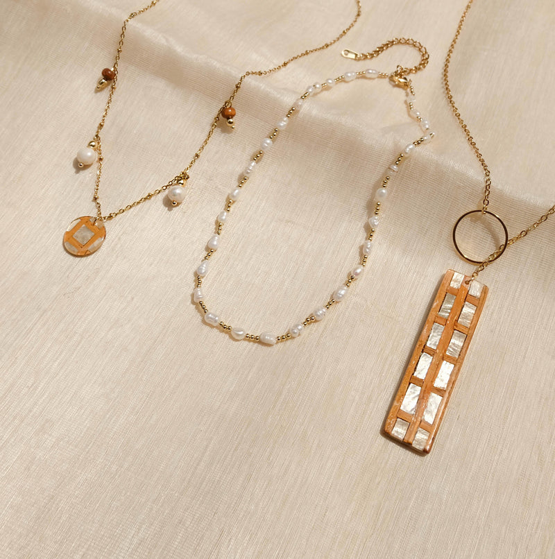Capiz Pearl Necklace